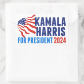 Sticker Rectangulaire Kamala Harris pour l'élection présidentielle de 20 (Sac)