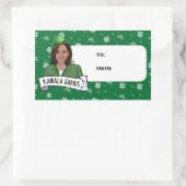 Sticker Rectangulaire Kamala Harris Saint Patrick (Sac)