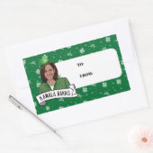 Sticker Rectangulaire Kamala Harris Saint Patrick (Enveloppe)