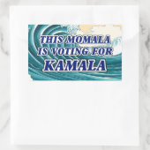 Sticker Rectangulaire Kamala Momala Vague bleue (Sac)