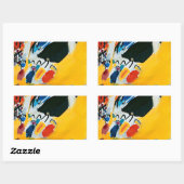 Sticker Rectangulaire Kandinski Impression III Concert Peinture Abstrait (Feuille)