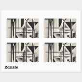 Sticker Rectangulaire Kandinsky (Feuille)