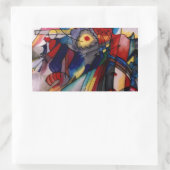 Sticker Rectangulaire Kandinsky 1913 Peinture Abstraite (Sac)