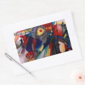 Sticker Rectangulaire Kandinsky 1913 Peinture Abstraite (Enveloppe)