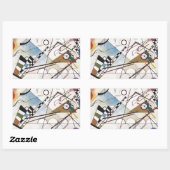 Sticker Rectangulaire Kandinsky 1923/composition viii/pixdezines (Feuille)