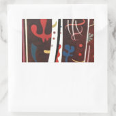 Sticker Rectangulaire Kandinsky Brown avec Supplément Abstrait (Sac)