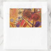 Sticker Rectangulaire Kandinsky Brown jaune bleu rouge (Sac)
