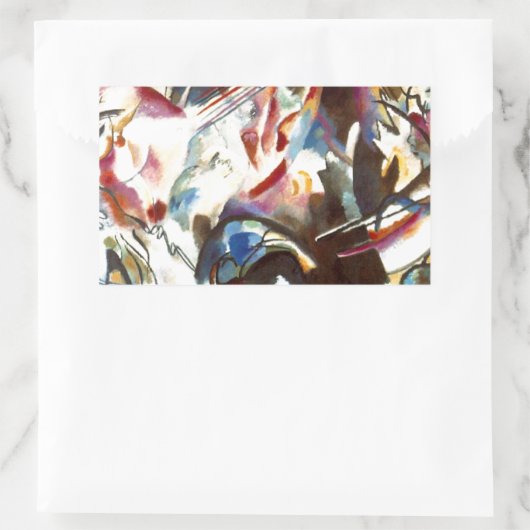 Sticker Rectangulaire Kandinsky Composition Abstraite VI (Sac)
