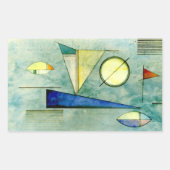 Sticker Rectangulaire Kandinsky - Haze, oeuvre abstraite, (Devant)