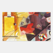 Sticker Rectangulaire Kandinsky jaune bleu (Devant)