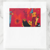 Sticker Rectangulaire Kandinsky Mit und Gegen (Sac)