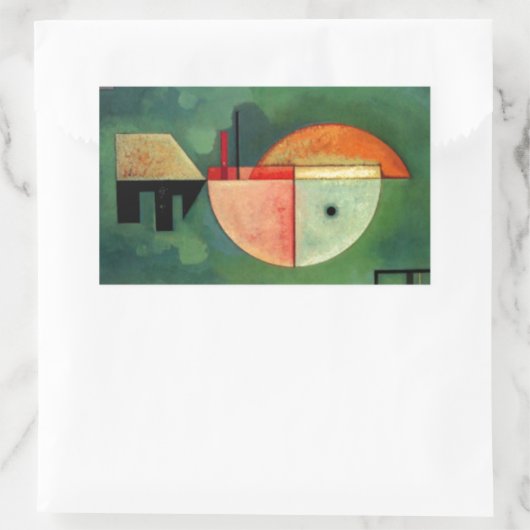 Sticker Rectangulaire Kandinsky peinture Abstraite ascendante (Sac)