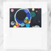 Sticker Rectangulaire Kandinsky Plusieurs cercles Abstraits (Sac)