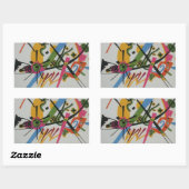 Sticker Rectangulaire Kandinsky Small Worlds (Feuille)