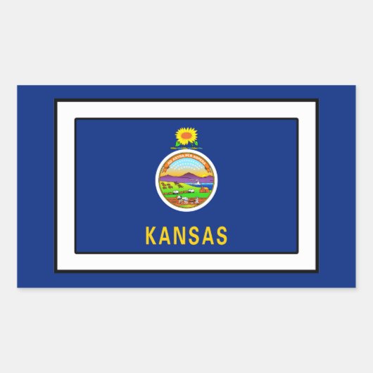 Sticker Rectangulaire Kansas (Devant)