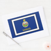 Sticker Rectangulaire Kansas (Enveloppe)