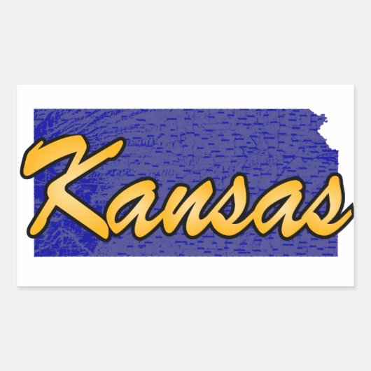 Sticker Rectangulaire Kansas (Devant)