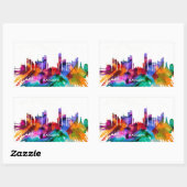 Sticker Rectangulaire Karachi Pakistan (Feuille)