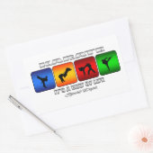 Sticker Rectangulaire Karaté cool C'Est Un Moyen De Vie (Enveloppe)