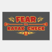 Sticker Rectangulaire Kayak Check (Devant)