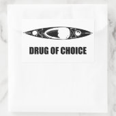 Sticker Rectangulaire Kayak, Drogue De Choix (Sac)