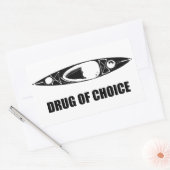 Sticker Rectangulaire Kayak, Drogue De Choix (Enveloppe)