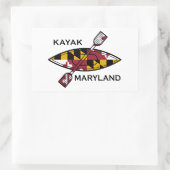Sticker Rectangulaire Kayak Maryland (Sac)