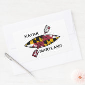 Sticker Rectangulaire Kayak Maryland (Enveloppe)