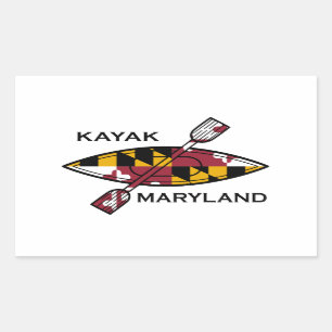 Sticker Rectangulaire Kayak Maryland