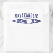 Sticker Rectangulaire Kayakaholic (Sac)
