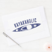 Sticker Rectangulaire Kayakaholic (Enveloppe)