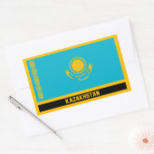 Sticker Rectangulaire Kazakhstan (Enveloppe)
