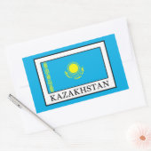 Sticker Rectangulaire Kazakhstan (Enveloppe)