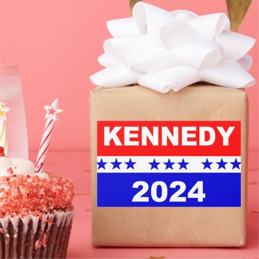 Sticker Rectangulaire Kennedy 2024 (Fête)