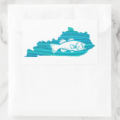 Sticker Rectangulaire Kentucky Wave Fishing (Sac)
