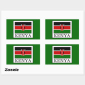 Sticker Rectangulaire Kenya (Feuille)