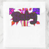 Sticker Rectangulaire Kenya Heart Art : I Love Kenya (Sac)