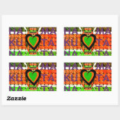 Sticker Rectangulaire Kenya : Toute l'Afrique dans un pays - Drapeau tis (Feuille)