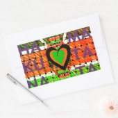 Sticker Rectangulaire Kenya : Toute l'Afrique dans un pays - Drapeau tis (Enveloppe)