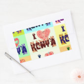 Sticker Rectangulaire Kenya Travel Souvenir Pop (Enveloppe)