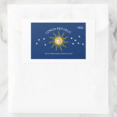 STICKER RECTANGULAIRE KEY WEST - RÉPUBLIQUE CONCH, FL (Sac)