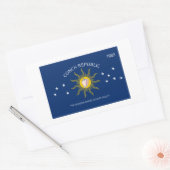 STICKER RECTANGULAIRE KEY WEST - RÉPUBLIQUE CONCH, FL (Enveloppe)