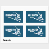 Sticker Rectangulaire Killington Vermont (Feuille)