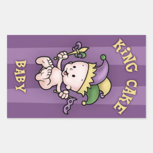 Sticker Rectangulaire King Cake Baby