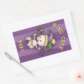 Sticker Rectangulaire King Cake Baby (Enveloppe)