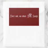 Sticker Rectangulaire King Laugh (Sac)