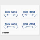 Sticker Rectangulaire Kings Canyon Climbing Quickdraw (Feuille)