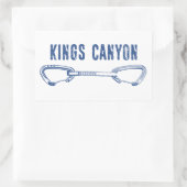 Sticker Rectangulaire Kings Canyon Climbing Quickdraw (Sac)