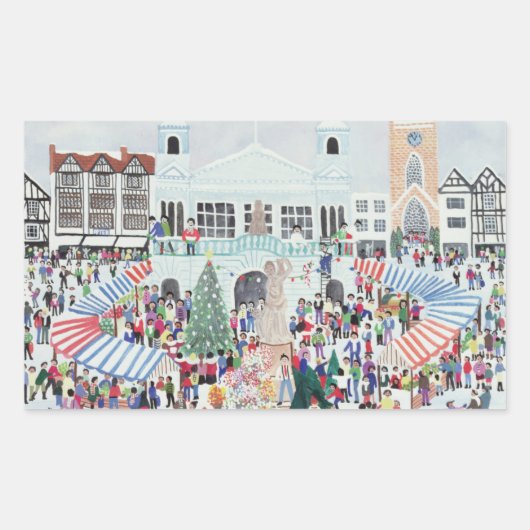 Sticker Rectangulaire Kingston Market Surrey (Devant)