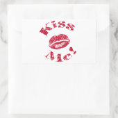 Sticker Rectangulaire Kiss Me ! Lips rouges (Sac)